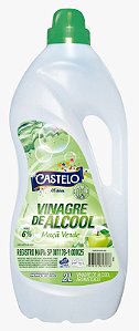 VINAGRE DE ÁLCOOL 6% MAÇÃ VERDE CASTELO 2 LITROS