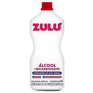 ÁLCOOL LÍQUIDO COM BICARBONATO ZULU 1L