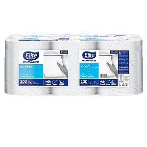 TOALHA DE PAPEL ROLO BOBINA PLUS F.SIMPLES 6X200 ELITE