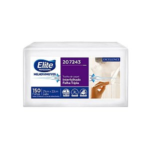 Papel Toalha Interfolhado Elite Folha Tripla EXCELLENCE 150 Folhas Softys