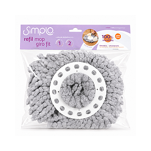 Refil de Microfibra Mop Giro Fit Simplo