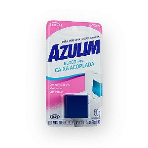 BLOCO SANITARIO CAIXA ACOPLADA AZULIM FLORAL 50G