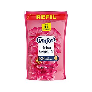 Refil Amaciante de Roupas Conc. Brisa Elegante 900ml Comfort