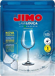 JIMO Lava Louça Detergente Concentrado  - 15 pastilhas