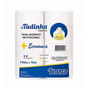 Papel Higienico Institucional Branco 8 Rolos Vo Tudinha