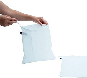 KIT SACOS DE TECIDO PARA ALIMENTOS 2 PCS - OIKOS TRANSPARENTE