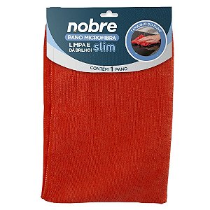 Pano de microfibra 40x60cm 1un vermelho Slim - Nobre