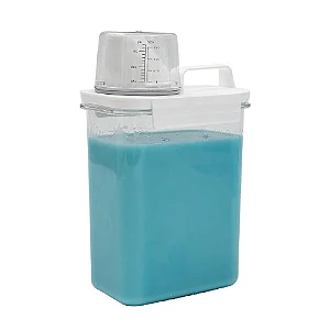 PORTA SABÃO OU AMACIANTE COM COPO MEDIDOR 1800ML - OIKOS