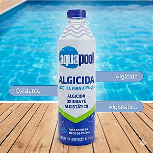 AQUAPOOL ALGICIDA CHOQUE E MANUTENCAO LIQUIDO 1L