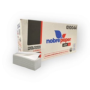 CAIXA TOALHA INTERFOLHA 22,5X21X2000 FOLHA DUPLA STYLE FSC - NOBRE