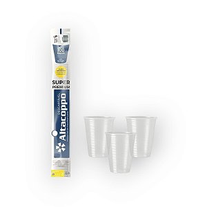 Pacote Copo 180ml transp com 100und  Premium Altacopo