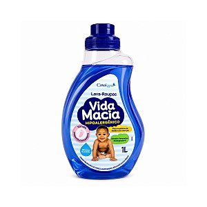 Lava Roupas Hipoalergênico Glicerina e Lavanda Vida Macia 1L