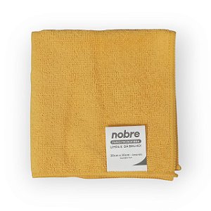 Pano de microfibra 30x30cm 1un amarelo Slim - Nobre