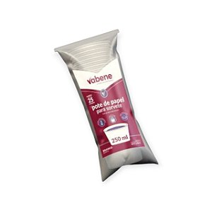 POTE DE PAPEL PARA SORVETE 250ML 25UN - VABENE