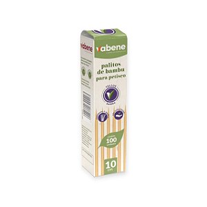 Palito de Bambu para petisco com 100 uni. Vabene
