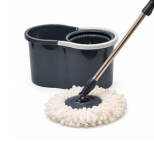 MOP GIRATORIO C/ BALDE ESFREGAO MICROFIBRA TUD AZUL NAVY