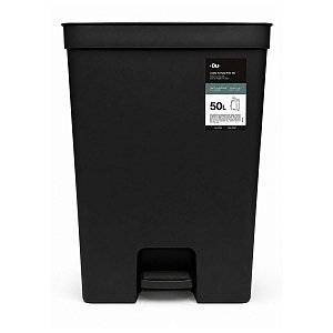 Lixeira de Pedal 50L Preto Trium OU