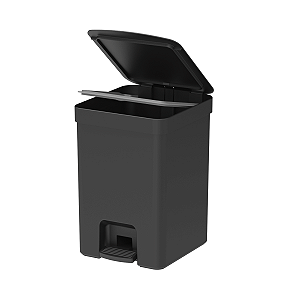 LIXEIRA TRIUM 12L COM PEDAL PRETO  - OU