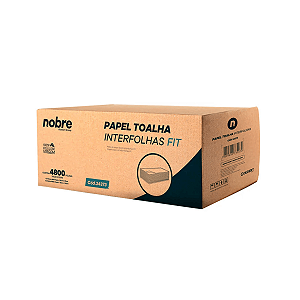 Papel toalha interfolha c/4800fls. 20x20cm. 2D Fit - Nobre