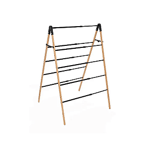 Varal Triangular 5 And Bambu c/ Hastes Met. Natural - Simplo