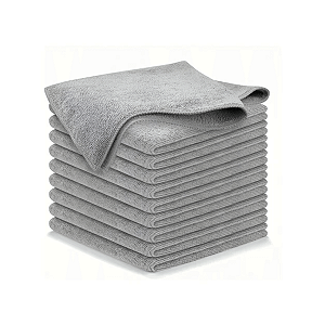 Pano de microfibra 60x80cm (pct c/ 10 un) cinza Slim - Nobre