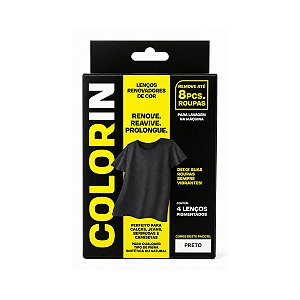 Lencos Renovadores de Cor Colorin Preto