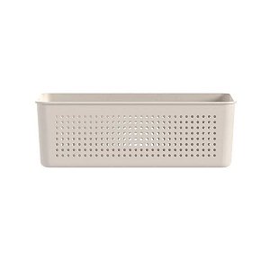 CESTO FLOW SEM TAMPA 27X12X9 BEGE - OU