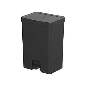 LIXEIRA DE PEDAL TRIUM 30L DUPLA PRETO - OU