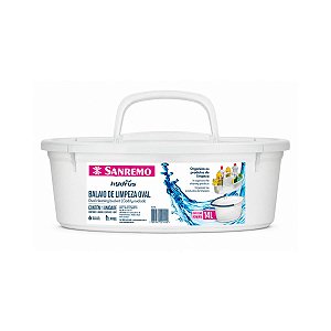 Balaio de Limpeza Oval Hydrus Transparente 14L Sanremo