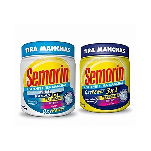 KIT PROMOCIONAL SEMORIN EM PÓ TRAD 400G + WHITE 400G