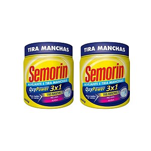 KIT COM 2 UND SEMORIN TIRA MANCHAS EM PÓ TRADICIONAL 400G