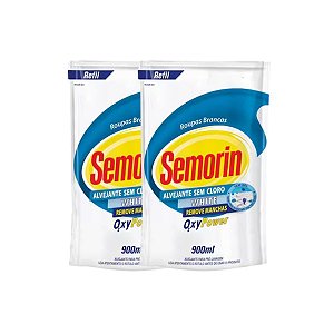 KIT COM 2 UND SEMORIN ALVEJANTE SEM CLORO WHITE 900ML