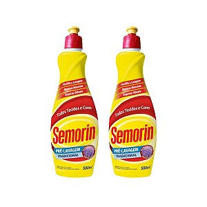 KIT COM 2 UND SEMORIN PRÉ LAVAGEM TRADICIONAL 500ML