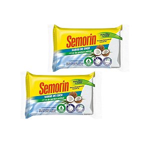 KIT COM 2 SEMORIN SABÃO DE COCO TRADICIONAL 90G