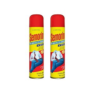 KIT C/ 2 UNDS SEMORIN TIRA MANCHAS DE GORDURA A SECO 400ML