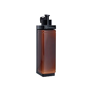 Kit Banho suporte + frasco exclusivo com valvula pump Preto