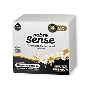 Guardanapo de papel 20x22cm f. dupla c/50fls - Nobre Sense