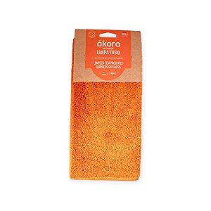 Limpa Tudo Microfibra Ecomais Akora (30x30cm) Laranja