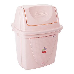 Lixeira de Pia Basculante 4,9L Rosa Plasútil