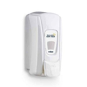 Dispenser Sabonete Liq/Alcool Gel 800ml (c/ reserv) City Branco Nobre