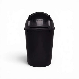 Lixeira Basculante Para Canto Jaguar 7.5L Preto