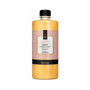 Refil Sabonete Líquido Desod. Jasmim Branco Via Aroma 500ml