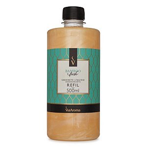 Refil Sabonete Líquido Desod. Bamboo Fresh Via Aroma 500ml