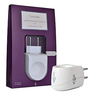 Aromatizador Elétrico Bivolt Standard Click White Via Aroma
