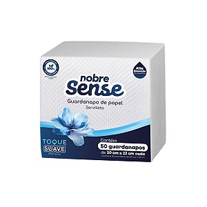 Guardanapo de Papel 20x22cm Folha Simples 50fls Nobre Sense