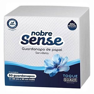 Guardanapo de Papel 30x30cm f.simples c/50fls Nobre Sense