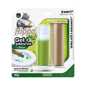 Gel Sanitario Adesivo Hippo Aparelho Citrus 38g