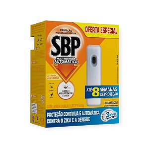 SBP Automático Multi-Inseticida Aparelho e Refil Citronela