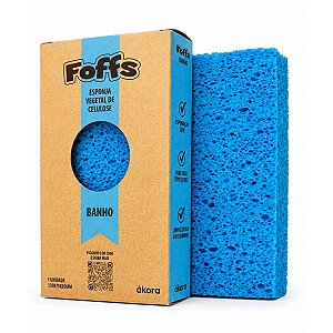 Esponja Vegetal de Celulose Banho Azul Foffs