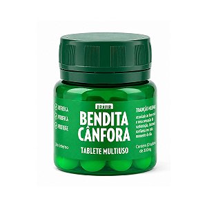Canfora Pastilha (Pote com 30) Bendita Canfora 75g